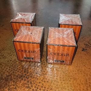 Lot of 4 New Factory Sealed Henri Bendel New York Cedar Candles!!!